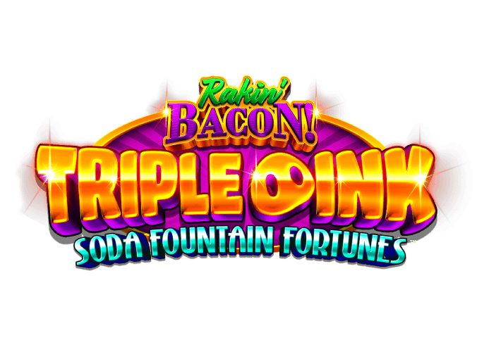Logo for Rakin' Bacon! Triple Oink Soda Fountain Fortunes
